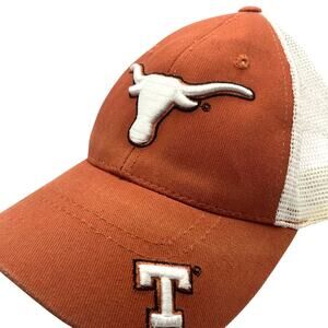 VTG Snapback Trucker Hat/Cap Texas Longhorn Embroidered Horns on Bill Adjustable